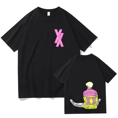 2024 Summer Sudaderas T-shirt MachineGunKelly MGK Hip-hop Music O-neck Tee-shirt Unisex Cotton Tshirt Camisetas Gothic Clothes