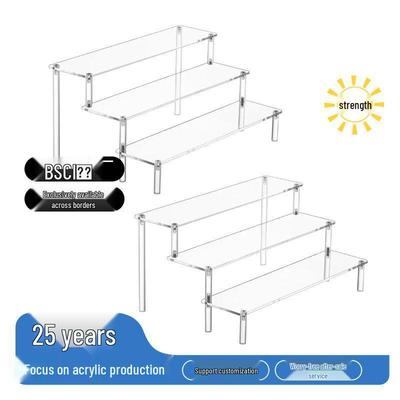 Acryl-Stufendisplay für Accessoires, Parfüm, Figuren, Puppen, Schreibtisch-Organizer