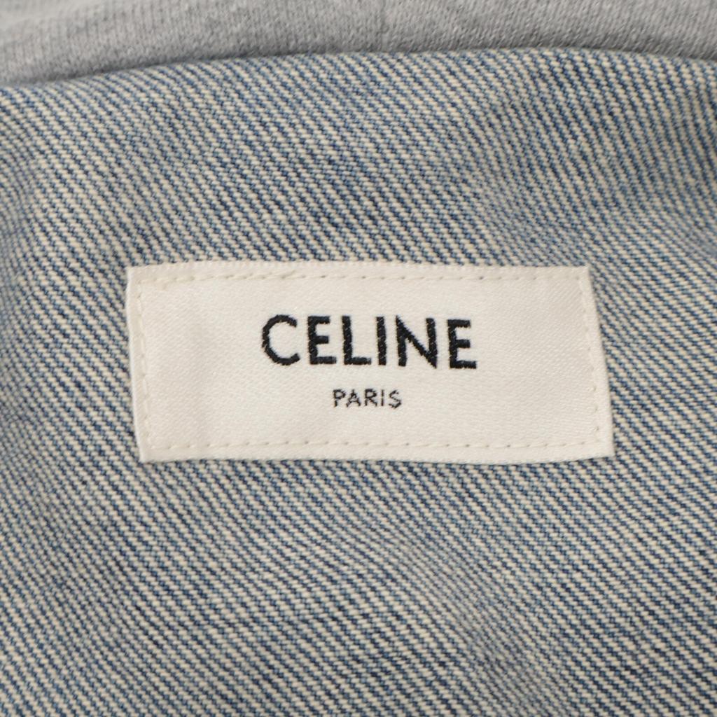 Celine Domestically Authorized 2Q472930F Union Wash Trucker Jacket Denim Jacket XS blueUsed