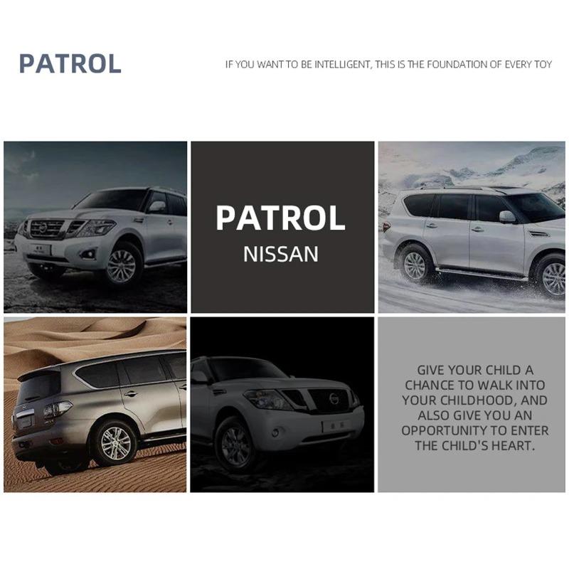 1/32 Nissan Patrol SUV Alloy Car Model Diecasts Metal Toy Vehicles Car Model Collection Simulation Sound and Light Kids Toy Gift