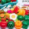 DIY Fruit Cutting Toys Vegetables Fruits And Vegetables Parent-Child Simulation Kitchen Food Children's Birthday Gifts