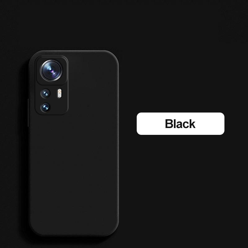 For For Xiaomi 12T Pro Case Square Liquid Silicone Camera Lens Protector Soft Cover For Xiaomi Mi 12T 12 T Pro Mi12t Pro Phone Cases