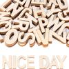 2inch Wooden Letters Nature Wood Letters Decoration Painting Wood Alphabet Letters  DIY Crafts