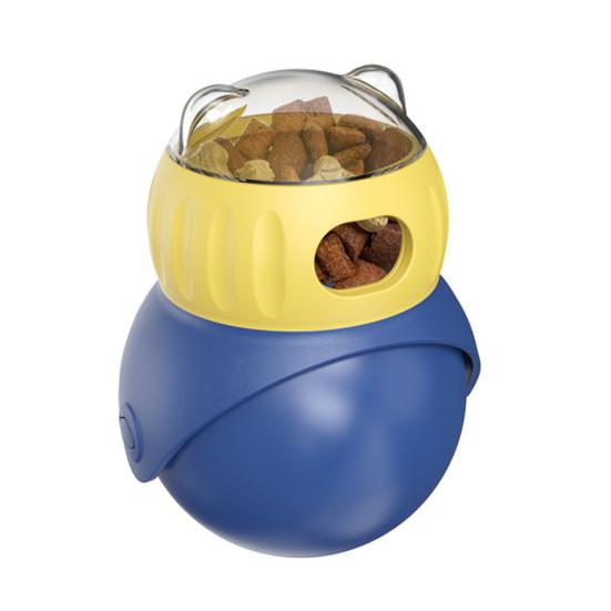 Cat Treat Dispenser Toy Large Capacity Transparent Design Detachable Easy To Clean Cat Interactive Toy Food Dispenser Treat Toy