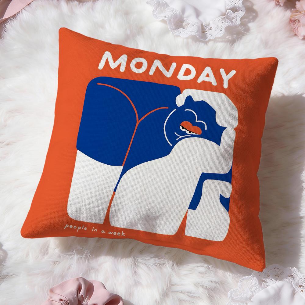 Hot People Living in a Frame Cushion Cover Soft Washable Pillow Case Multi-Scene for Couch Bed Travel Office Use