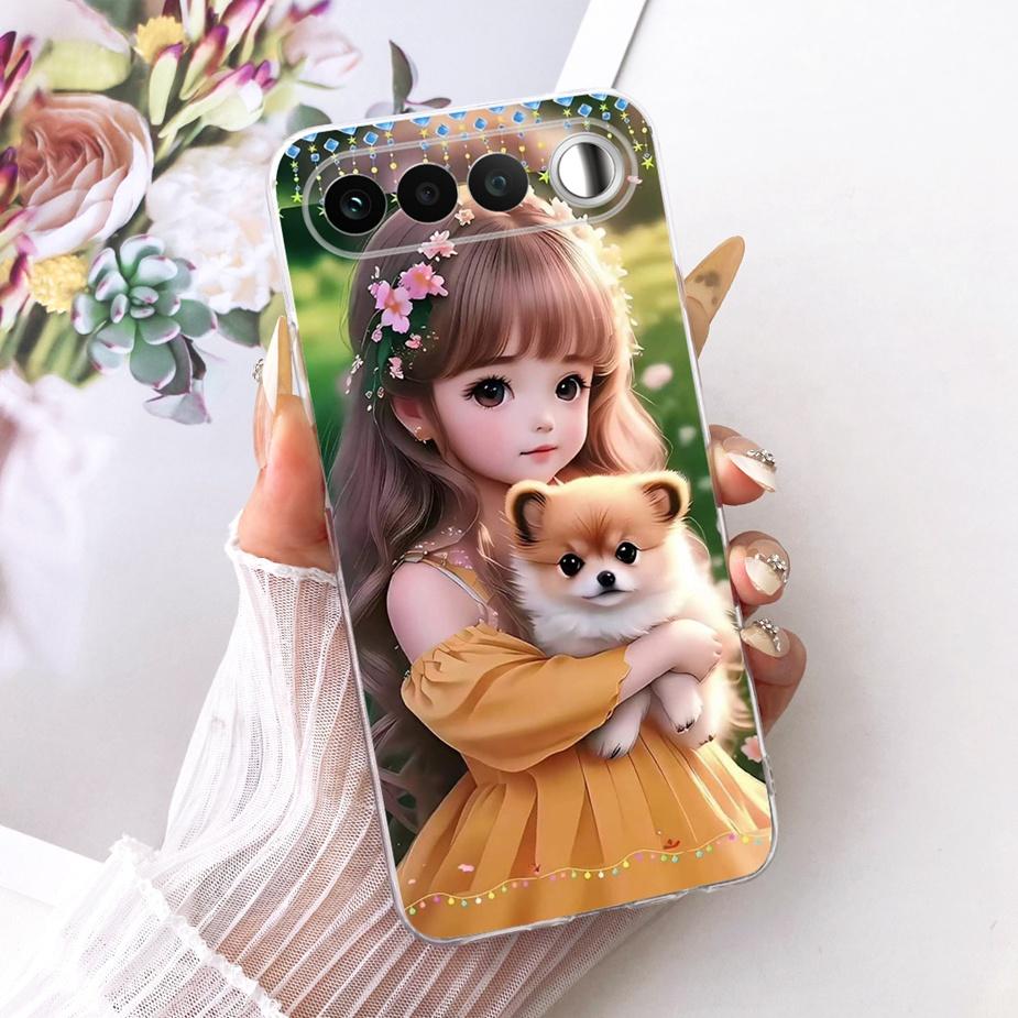 For Realme 16 5G Case RMX5171 Cute Cat Fashion Painted Cover Soft Silicone Protective Shell For Realme 16 Realme16 5G Phone Case