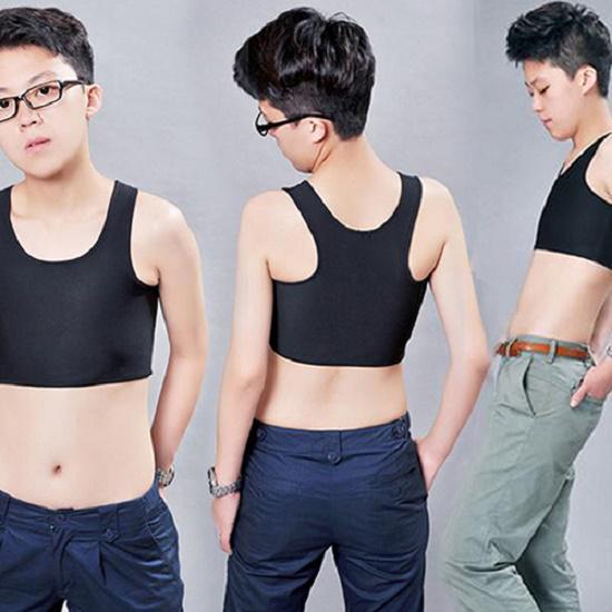 Short Chest Breast Vest Breathable Buckle Binder Trans Lesbian Tomboy Cosplay Hg Short Chest Breast Vest Breathable Buckle Binder Trans Lesbian Tomboy Cosplay Hg