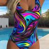 1011 new European and American summer tights swimsuit sexy new sleeveless one-piece