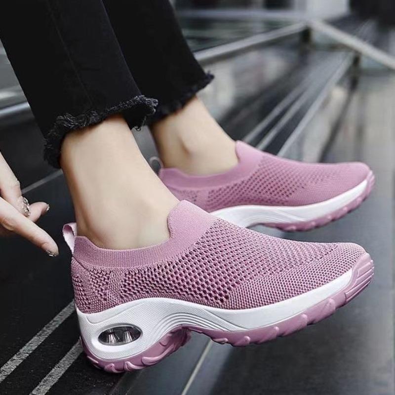 Fashion 2025 Fashion Ladies Shoes Slip-on Women's Vulcanize Shoes New Round Toe Outdoor Slip-Resistant Casual Breathable Sneakerszapatos