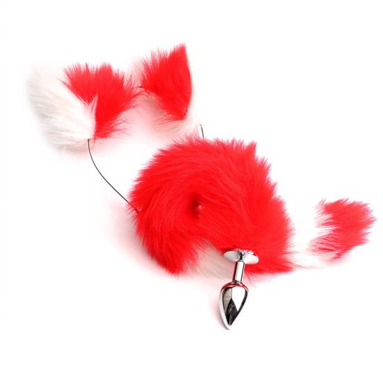 1 Set Sex Pleasure Kit Enhance Intimacy Simulation Fox Tail Ear Set for Unforgettable Nights Passion