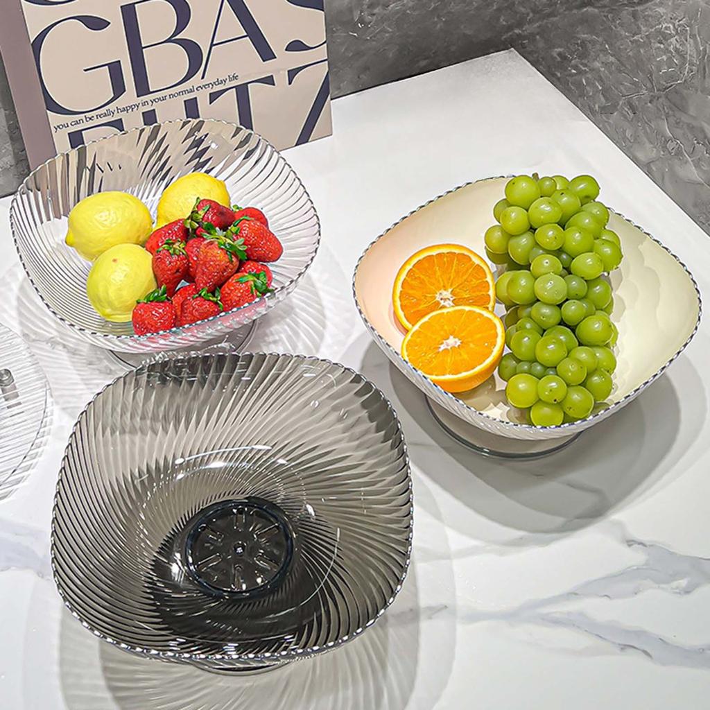 Fruit Basket Drainage Bowl Large Fruit Plate Vegetable Strainer Plate for Kitchen Counter Restaurant Veggies Fruits Parties
