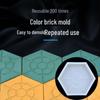 Hexagonal Colorful Brick Mold for Non-Slip Courtyard Tiles and Slope Protection