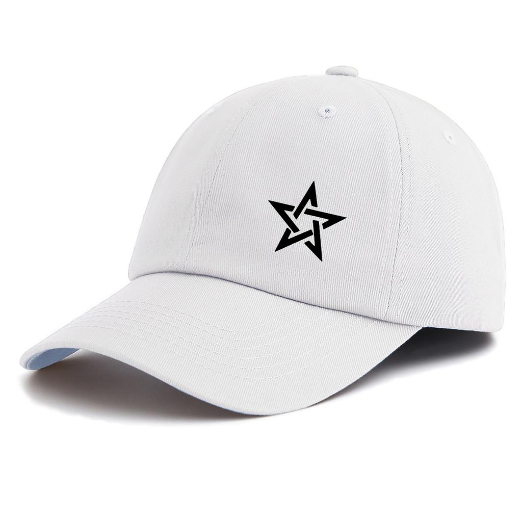 1pc Star Print  Baseball Cap for Adults,  Minimalist Retro Style Casual Soft Adjustable Dad Hat, Perfect As Gift