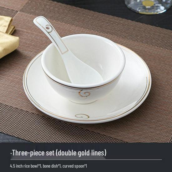 Hotel Restaurant Ceramic Tableware Set: Plates, Bowls, Cutlery, Chopsticks for Private Rooms - 7 or 8 Pieces