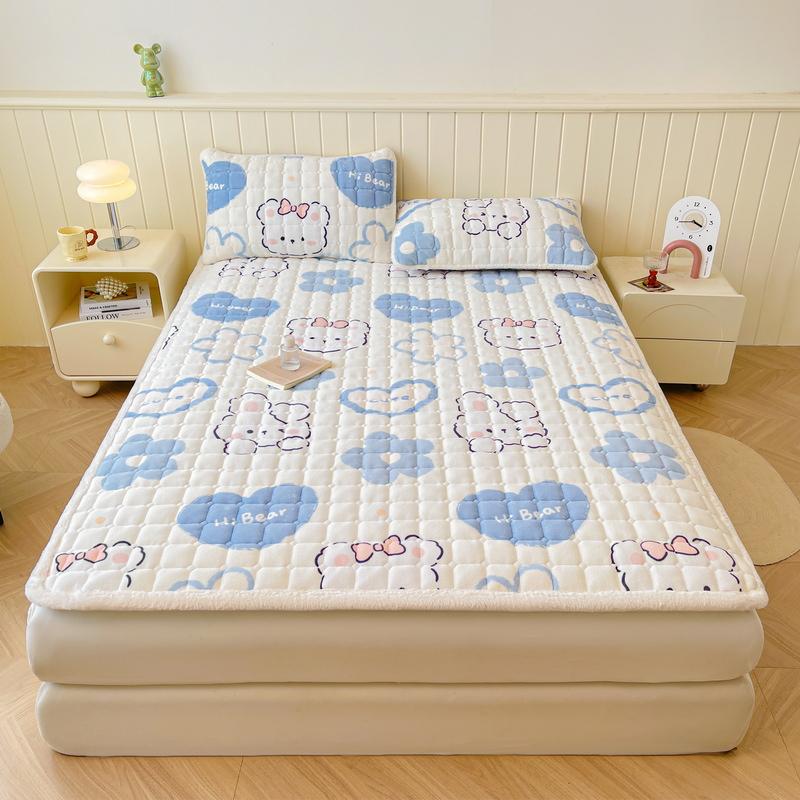 Mei Yun Ge Milk Velvet Thickened Cotton Mattress Bed Pads