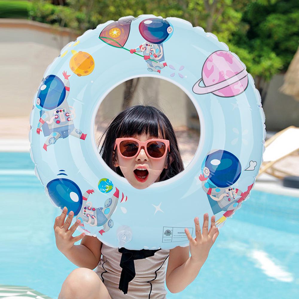 Mermaid children's swimming ring pink rainbow baby underarm swimming ring anti-rollover