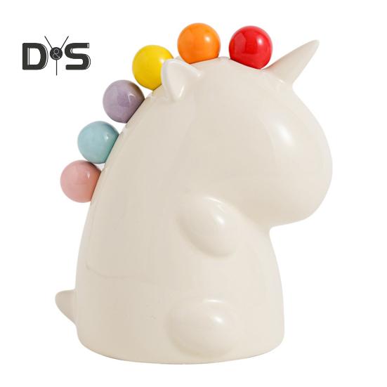 

Вилка для фруктов, набор десертных вилок с банкой для хранения, легко моется, из нержавеющей стали, креативные милые вилки, набор столовых приборов, украшение для стола белый