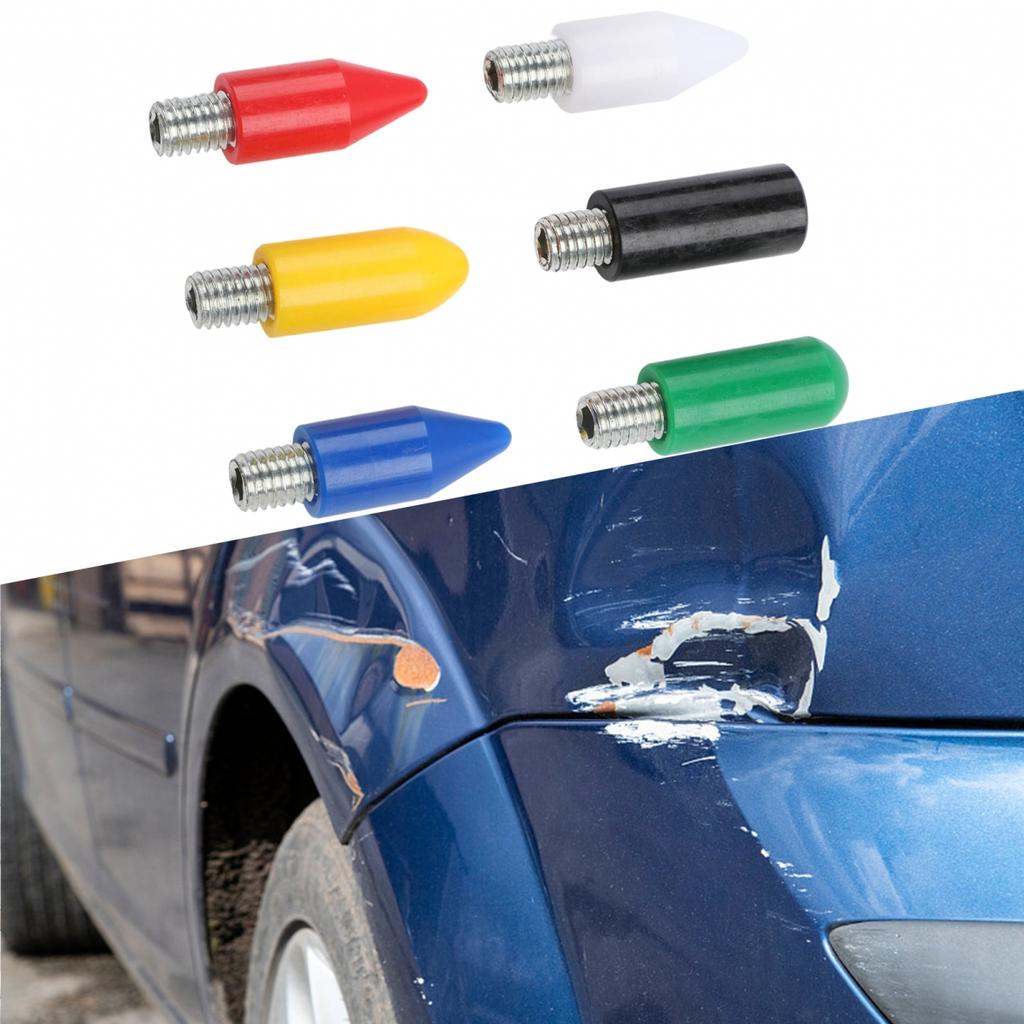M8 Threaded Dent Repair Pen Tips 6 Piece Nylon Set for Automotive Body Repair