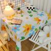 Plastic Waterproof Table Cover Oil Proof Rectangula Tablecloth Family Party Tablecloth  Living Room