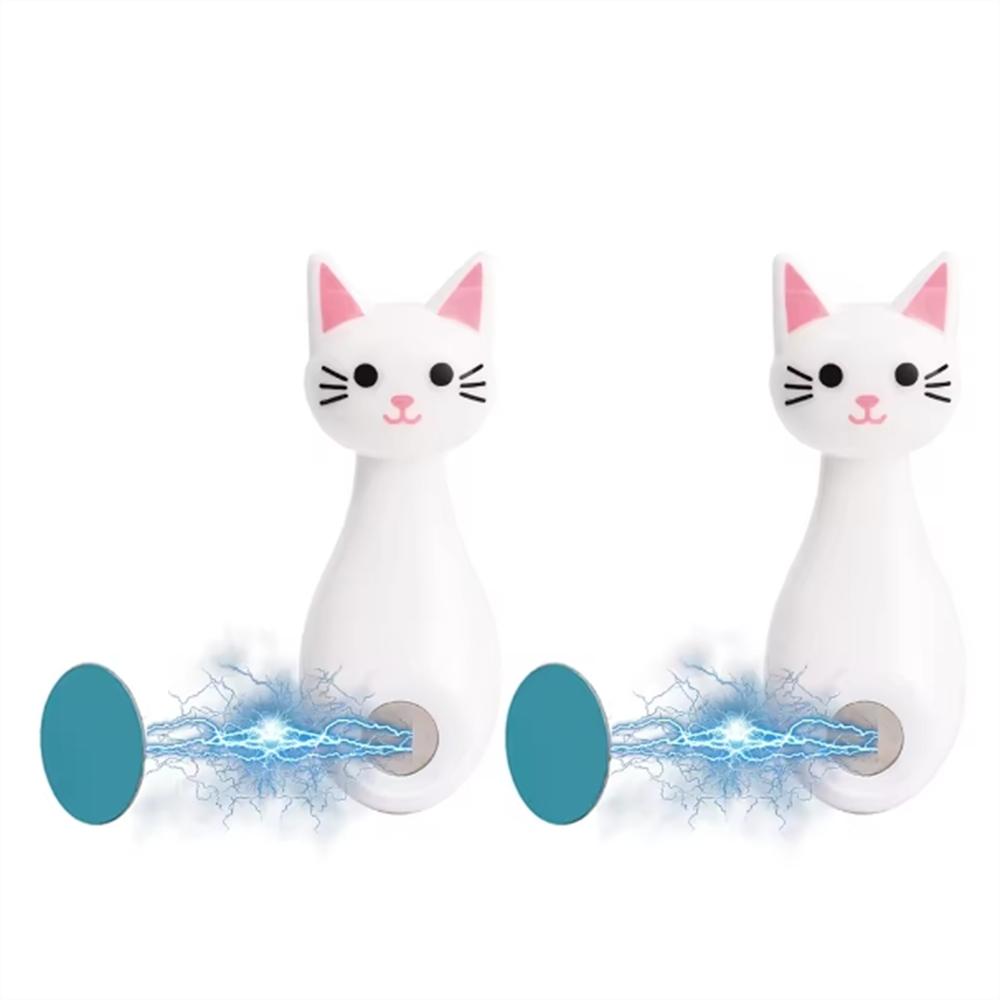 Creative Cat Magnetic Suction Hook With Strong Adhesive For Storing Air Conditioning Remote Controls And Fixing Routers