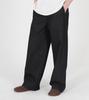 Beoteunseoul Curved Wide Denim Elastic Waist Pants [Black]