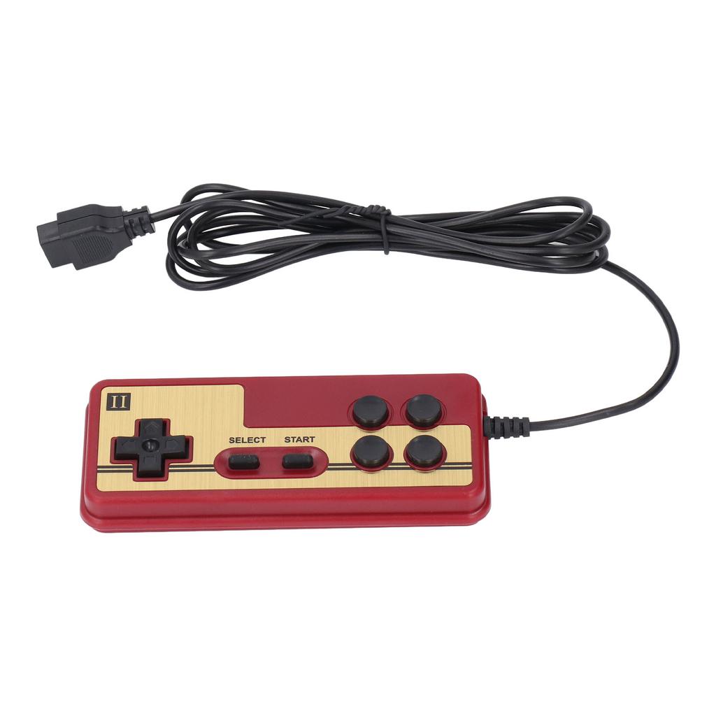 Wired Video Game Player Handle 8 Bit 9 Pins Continuous Startup Wired Red White Game Console Handle