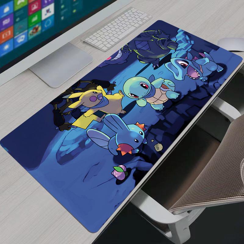 Pokemon Pikachu Mouse Pad Gamer PC Computer Large x XXL Desk mat Keyboard Anime Gaming Accessories Mousepad Carpet