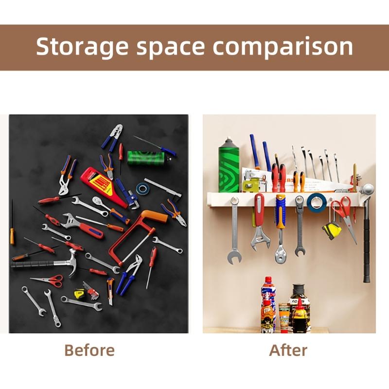 Screwdriver Organizer Wall Mounted Screwdriver Holder Screwdriver Rack Space Saving Wall Screwdriver Stand Hanger