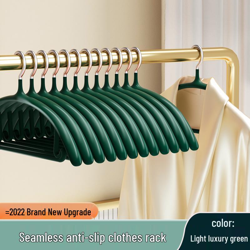 

Легкая роскошная нескользящая бесследная вешалка для одежды - Без выпуклостей, утолщенная для студенческого использования Pack of 5