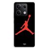 Phone Case - MANIACASE - Xiaomi Redmi Note 13 5G - Silicone TPU - Jordan Logo 23 Nike Basketball - Red