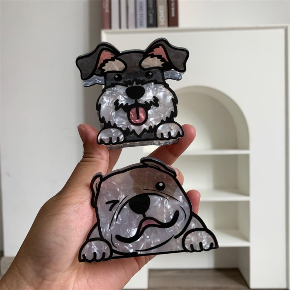 Puppy Schnauzer Crab Clip Korean Style Small Shark Clip Bulldog Hair Clip  Headdress