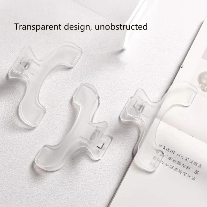 Hands-Free Reading Stand with Chinese Design, Strong Fixed Book Clip, Transparent Page Holder for Books & Music Sheets