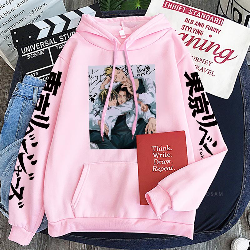 Anime Tokyo Revengers Harajuku Hoodies Clothing Manga Kazutora Hanemiya/Keisuke Baji/Shuuji Hanma Men Long Sleeve Sweatshirt