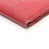 LOEWE anagram Wallet Compact Wallet Folded wallet Leather Red