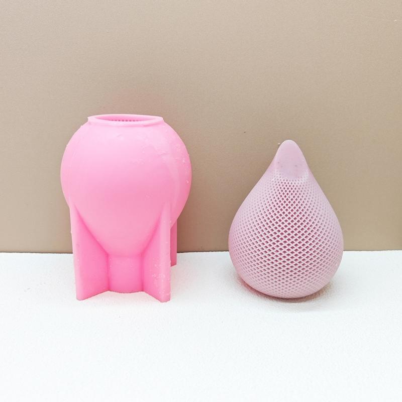 Water Drop Vase Candle Molds for Making Candle Soap Gypsum Ornaments Room Decorations Christmas Chrismas Gift
