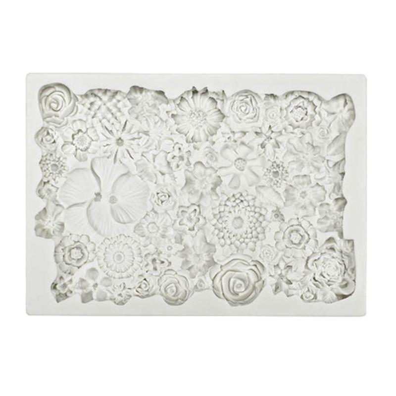 

Flowers Silicone Chocolate Mould Cake Decor Tools Kitchen Baking Accessories 1