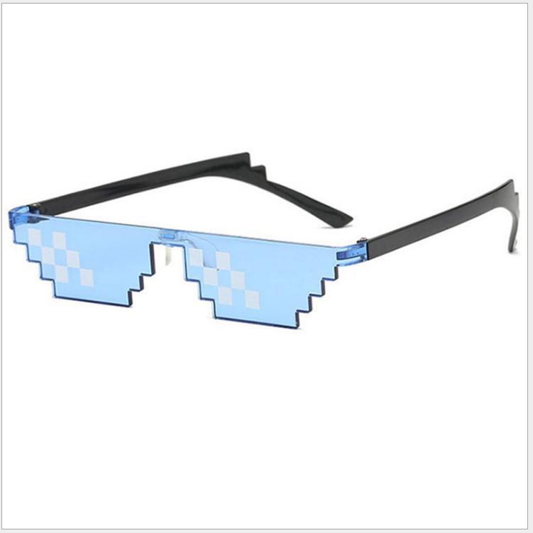 Mosaic Pixel Two-Dimensional Funny Sunglasses