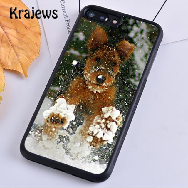 Krajews Airedale Terrier Dog Phone Case Cover For iPhone 17 Air 16 15 14 Plus 11 12 13 Pro Max Coque Shell Fundas