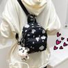 Bag Women's Bag New Double Shoulder Single Shoulder Multi-purpose Backpack Cow Pattern Backpack Outdoor Travel Messenger Bag
