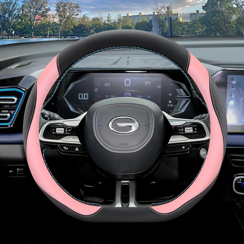 For GAC GS4 Trumpchi GS4 Max PLUS 2026 2026 D Type Leather Car Steering Wheel Cover Comfortable Handle Case Interior Accessories