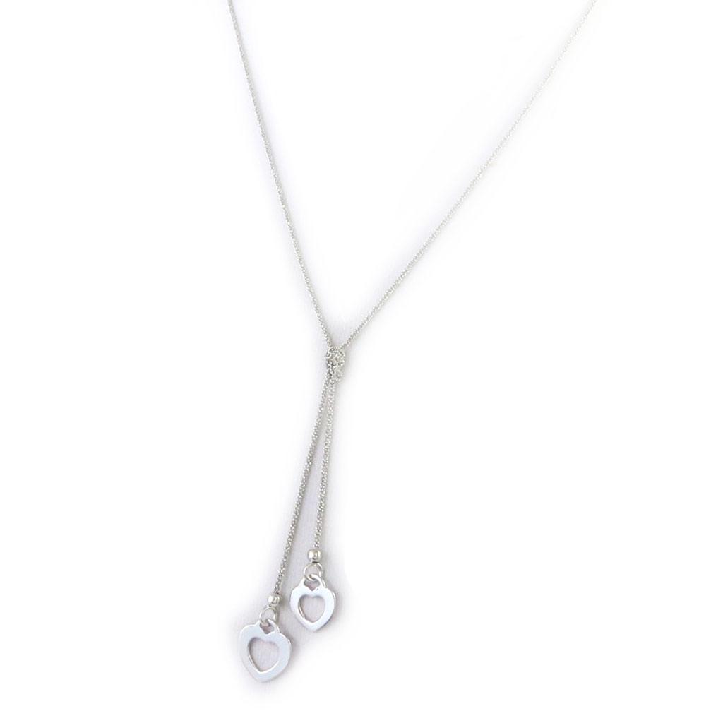 Les Trésors De Lily [L7870] - Silver 'Love' Necklace