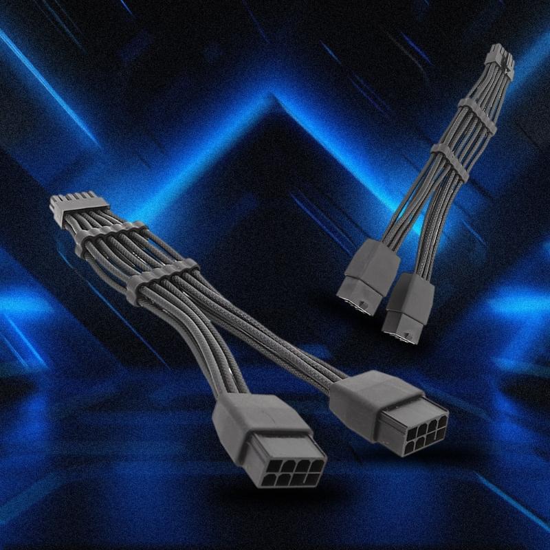 For RTX3080 3080 Power Supply Cable 12pin To Two 8pin Corsair Modular PCIE GPU Graphics Card Cable 16.5cm