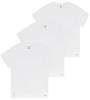 Crew Size M T-shirt, Short-sleeved, 100% Cotton, Neck, Men's, 3-pack, White, [Used]