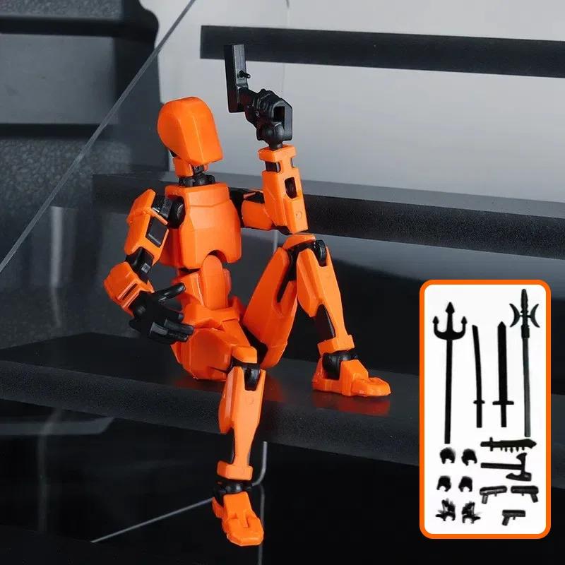 Lucky Puppets 13 Doll,Multiple Styling Combinations Robot Model,Cheap Holiday Gift,Cool Robot Doll Desktop Decoration