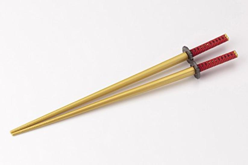 Kotobukiya Samurai Chopsticks with Japanese Sword Kuroda Kanbei and Sword Chopstick Rest Stand-Shaped