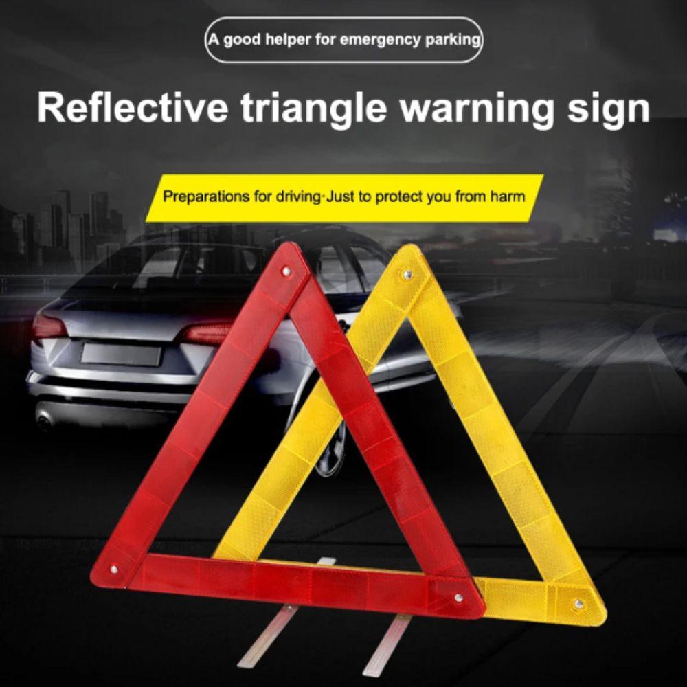 Reflective Reflective Triangle Foldable Road Safety Device Emergency Warning Triangle  Car Tripod