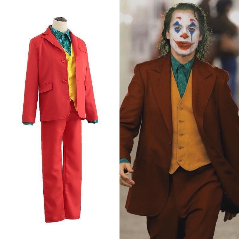 Costume Cos Clown Joker Joaquin Phoenix Costume, Stage Cosplay Suit