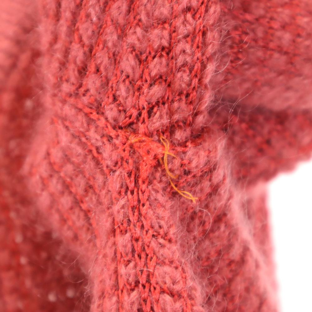 Chloe Long Sleeve V Neck Knit Cardigan 40 Pink Women Used