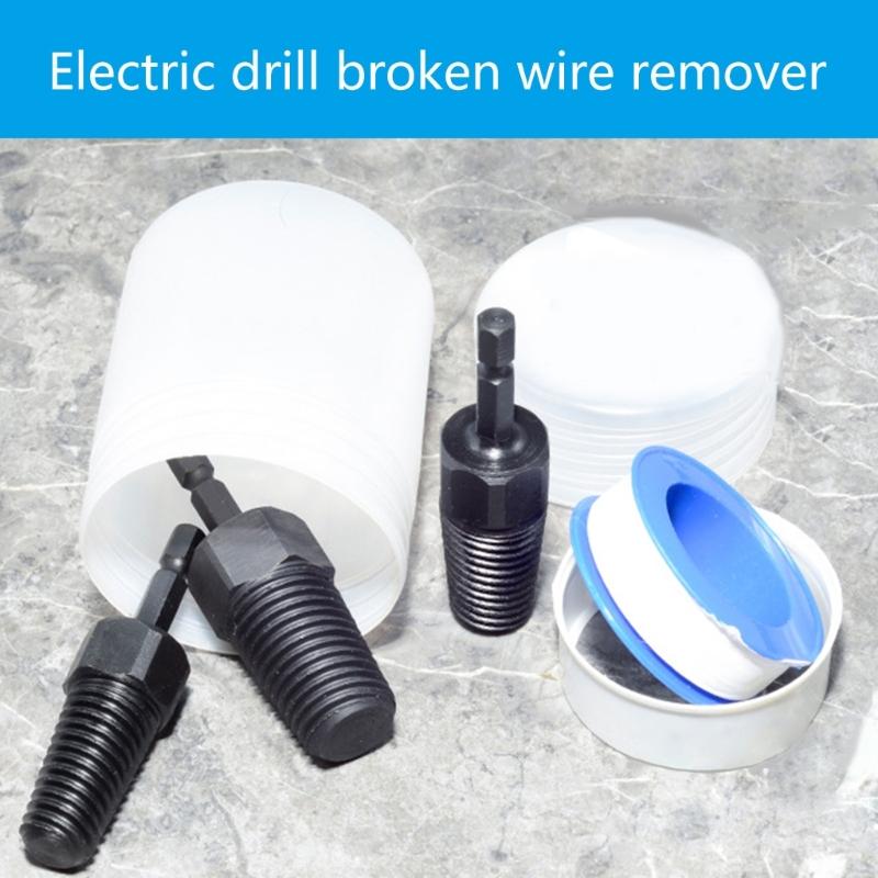 Universal Hexagonal Shank Screw Removal Kit Suitable for Broken Threads in 1/2 3/4 1 Inch Pipes Heavy Duty Construction