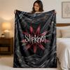 Coperta in Flanella con Stampa Slipknot Morbida Leggera Coperta Pluche per Letto Divano Uso Domestico